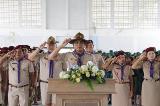 พิธีถวายราชสดุดี "วันสมเด็จพระมหาธีรราราชเจ้า" ประจำปี ๒๕๖๗ เนื่องในวันคล้ายวันสวรรคตแห่งพระบาทสมเด็จพระมงกฎเกล้าเจ้าอยู่หัว พระผู้พระราชทานกำเนิดลูกเสือไทย